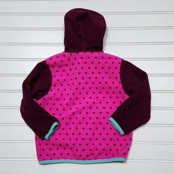 The North Face Infant Glacier Full Zip Polka Dot Fleece Jacket - Picture 3 of 7